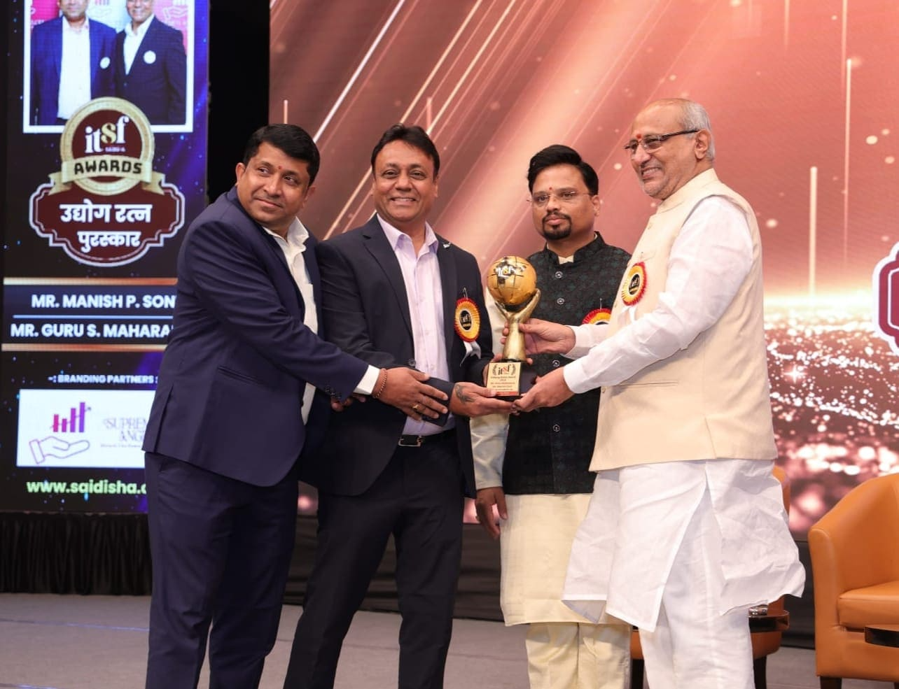 Supremus Angel honored with Udyog Ratna Award at ITSF Awards